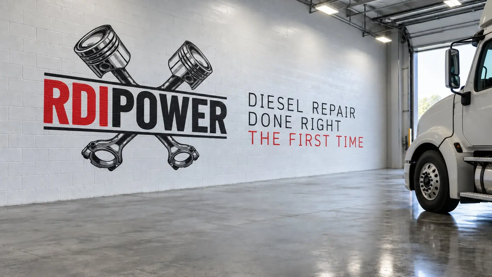 Service bays at RDI Power in Brooksville